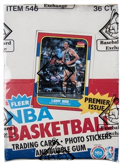 1986/87 Fleer Basketball Unopened Wax Box (36 Packs; BBCE Certified)